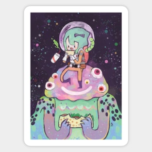 Space Taco Sticker